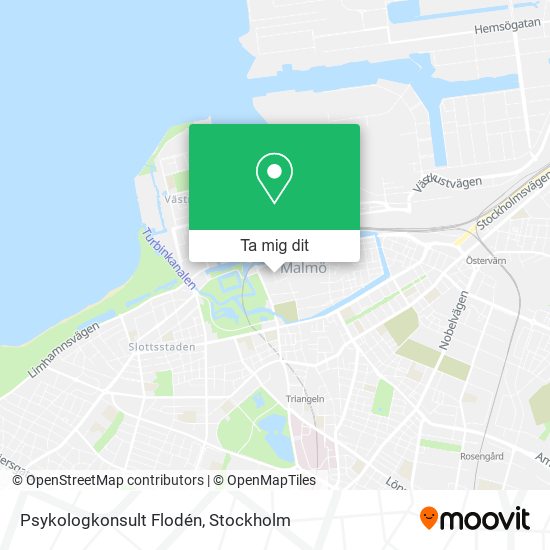 Psykologkonsult Flodén karta