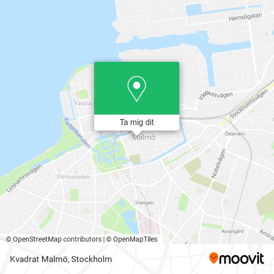 Kvadrat Malmö karta