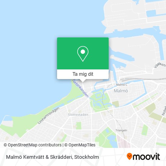 Malmö Kemtvätt & Skrädderi karta