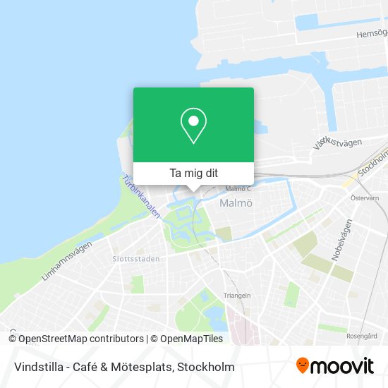 Vindstilla - Café & Mötesplats karta