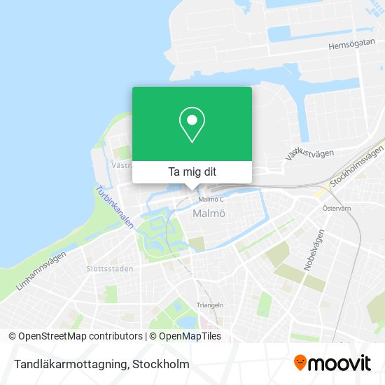 Tandläkarmottagning karta