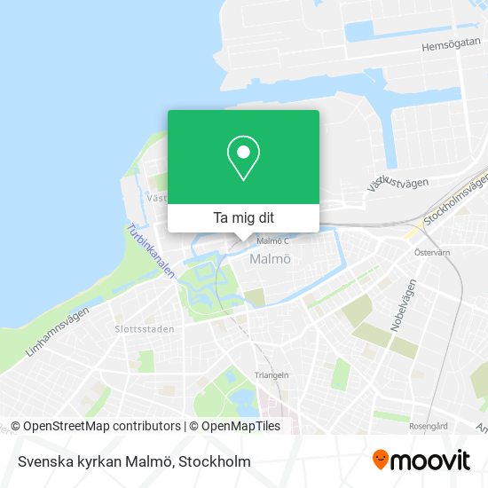 Svenska kyrkan Malmö karta