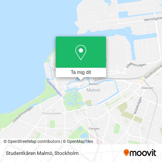 Studentkåren Malmö karta