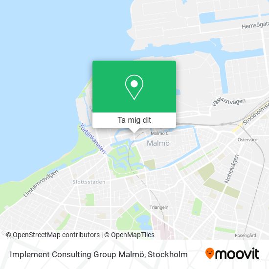 Implement Consulting Group Malmö karta