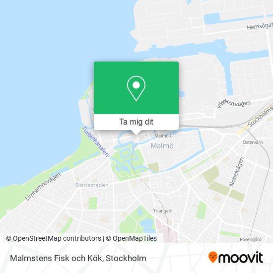 Malmstens Fisk och Kök karta