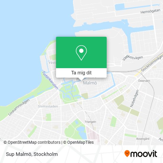 Sup Malmö karta