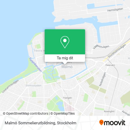 Malmö Sommelierutbildning karta