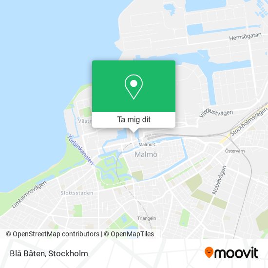 Blå Båten karta