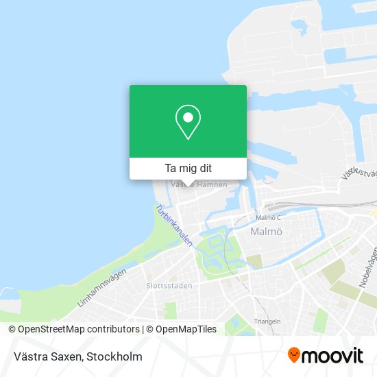 Västra Saxen karta