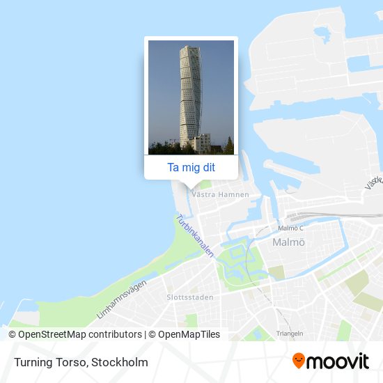 Turning Torso karta