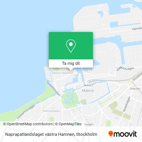 Naprapatlandslaget västra Hamnen karta