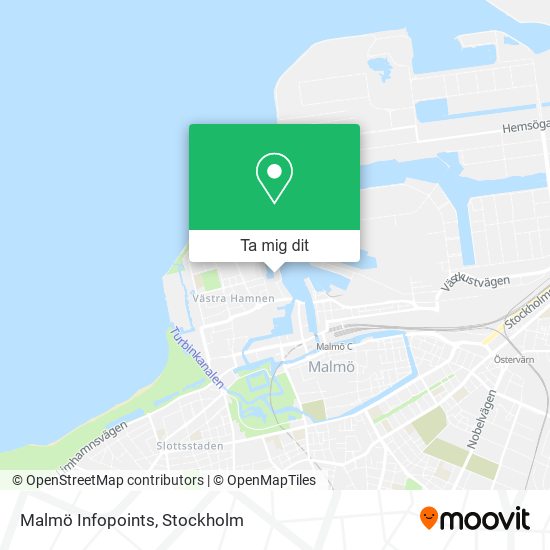 Malmö Infopoints karta