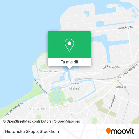 Historiska Skepp karta