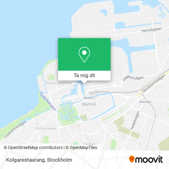 Kolgarestaurang karta