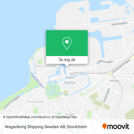 Wagenborg Shipping Sweden AB karta