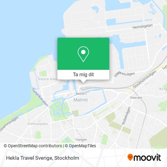 Hekla Travel Sverige karta