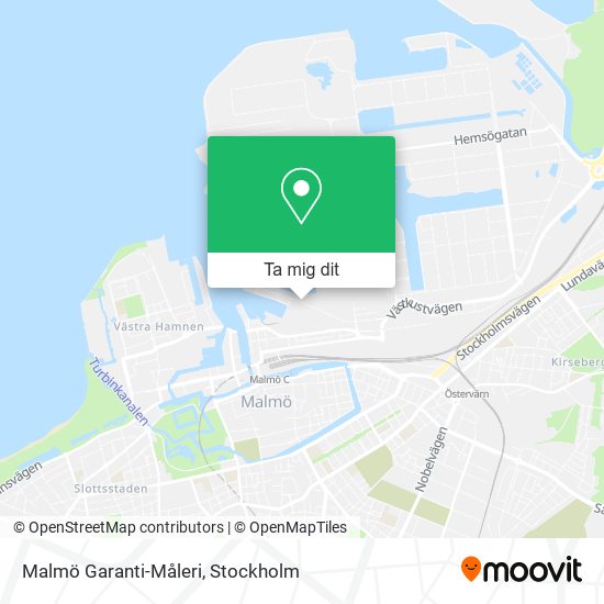 Malmö Garanti-Måleri karta