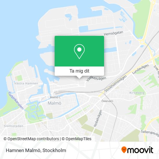 Hamnen Malmö karta