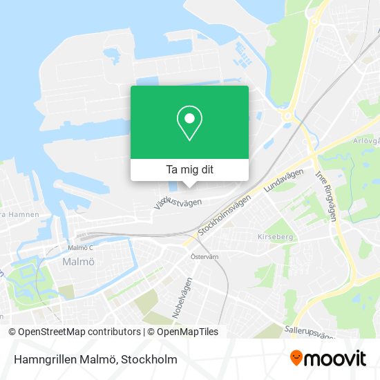 Hamngrillen Malmö karta