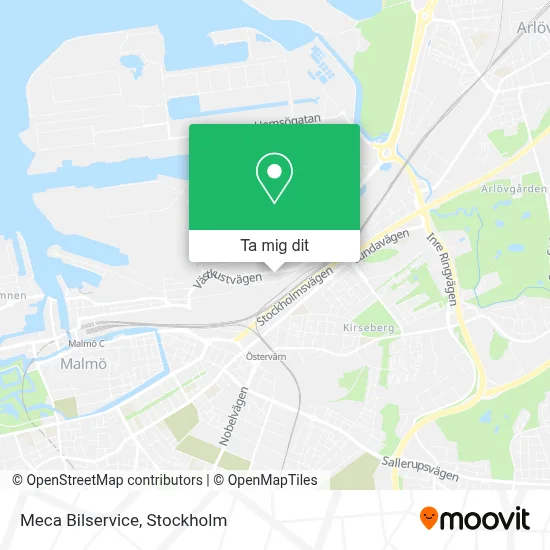 Meca Bilservice karta