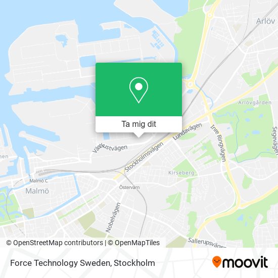 Force Technology Sweden karta