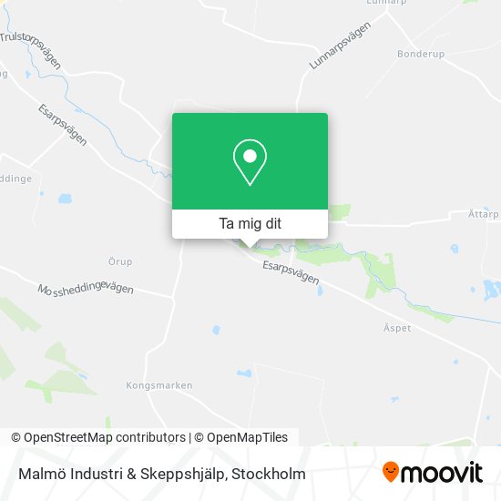 Malmö Industri & Skeppshjälp karta