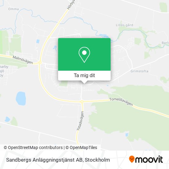 Sandbergs Anläggningstjänst AB karta