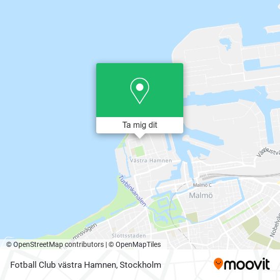 Fotball Club västra Hamnen karta