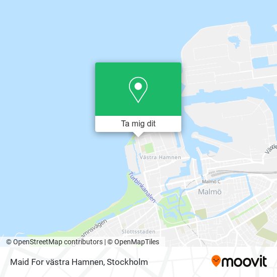 Maid For västra Hamnen karta