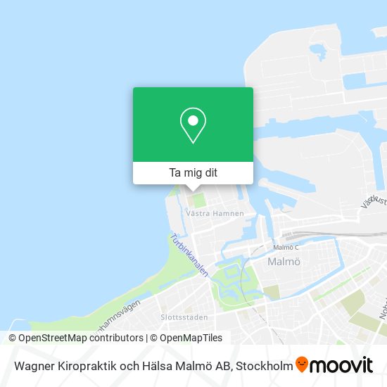 Wagner Kiropraktik och Hälsa Malmö AB karta