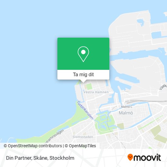 Din Partner, Skåne karta