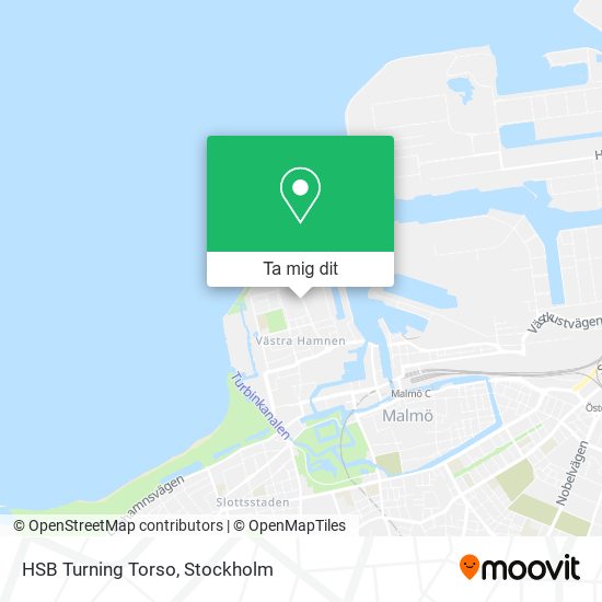 HSB Turning Torso karta