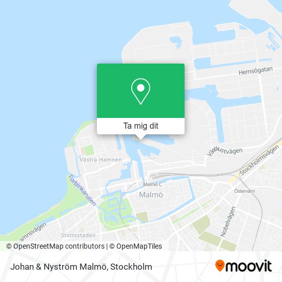 Johan & Nyström Malmö karta