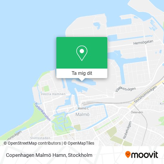 Copenhagen Malmö Hamn karta