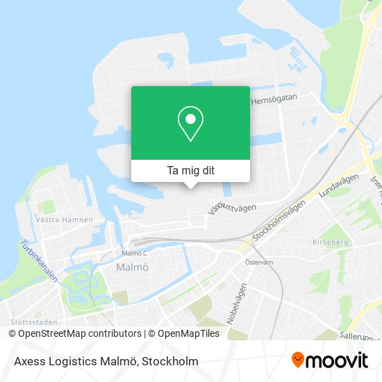 Axess Logistics Malmö karta