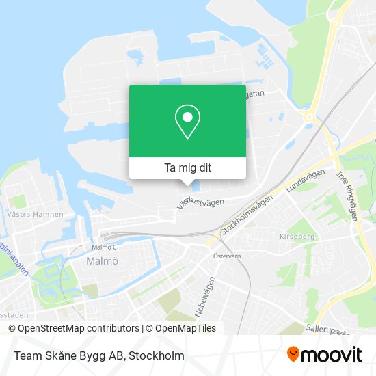 Team Skåne Bygg AB karta