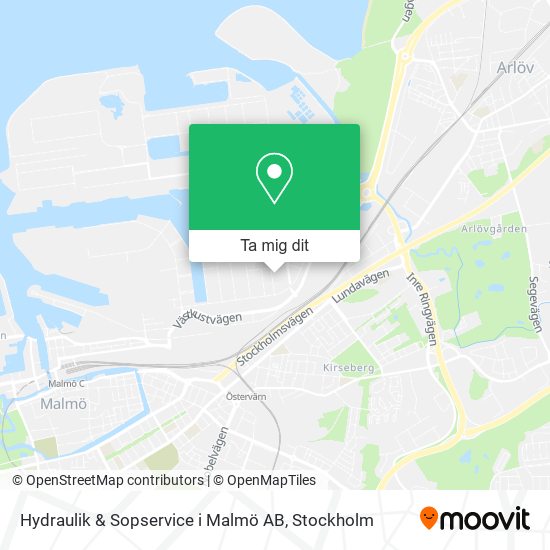 Hydraulik & Sopservice i Malmö AB karta