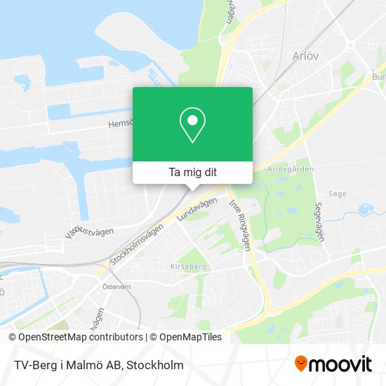 TV-Berg i Malmö AB karta