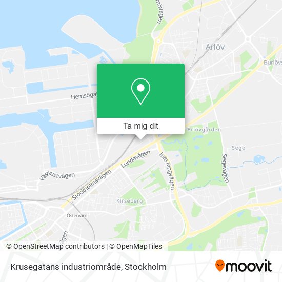 Krusegatans industriområde karta