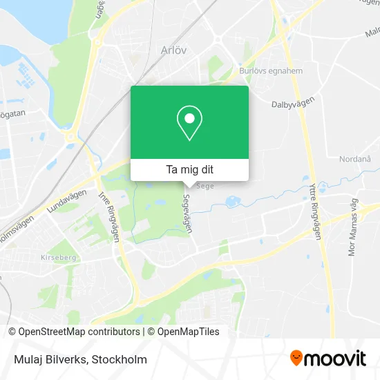 Mulaj Bilverks karta