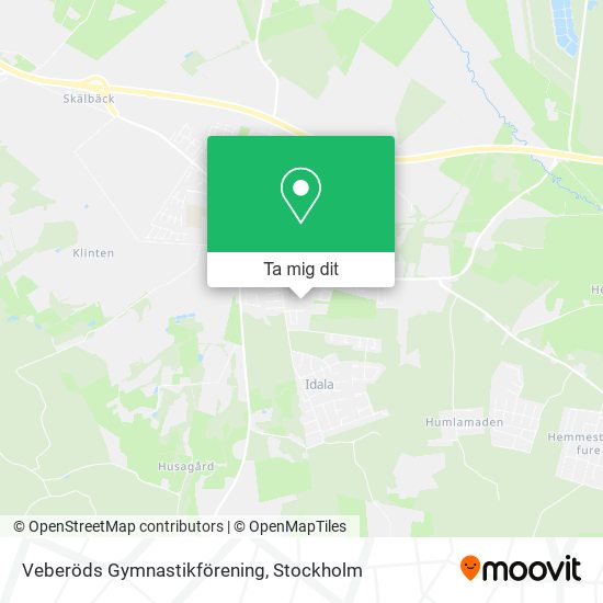 Veberöds Gymnastikförening karta
