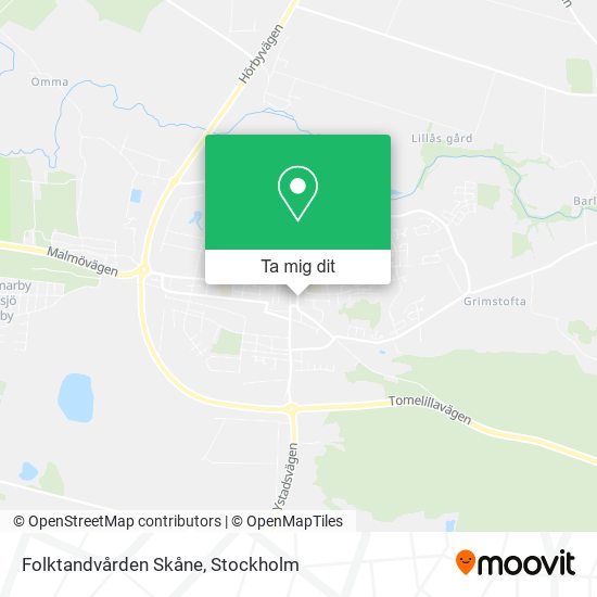 Folktandvården Skåne karta