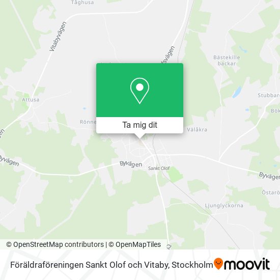 Föräldraföreningen Sankt Olof och Vitaby karta
