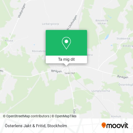Österlens Jakt & Fritid karta