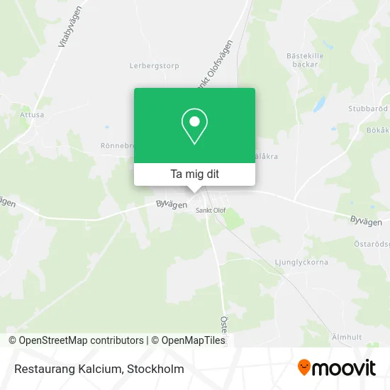 Restaurang Kalcium karta