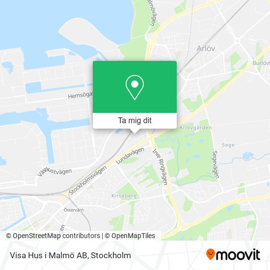 Visa Hus i Malmö AB karta