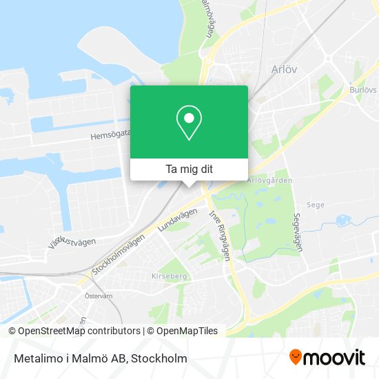 Metalimo i Malmö AB karta