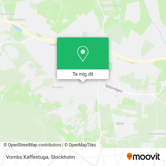 Vombs Kaffestuga karta