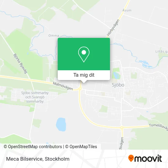 Meca Bilservice karta