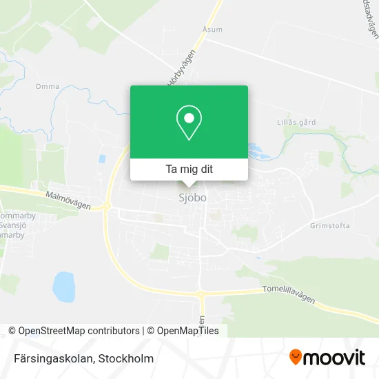 Färsingaskolan karta